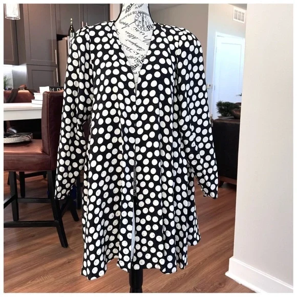 Lillie Rubin Vintage Polka Dot Jacket. Black, White. Size 4 - Picture 9 of 12